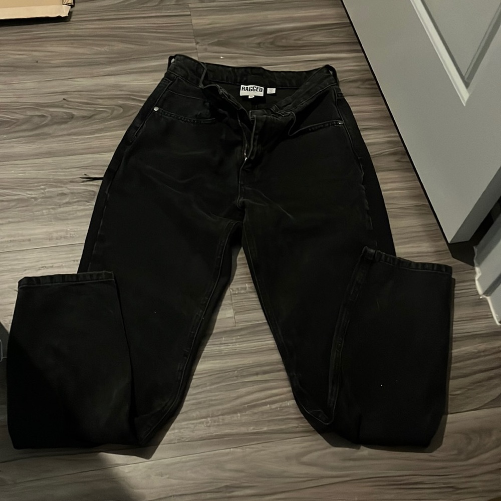 Ragged black jeans